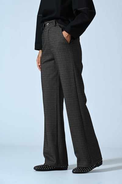 PANT. PALAZZO JACQUARD RIGA