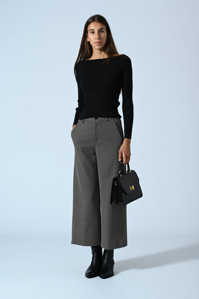 PANTALONI CROPPED IN FANTASIA