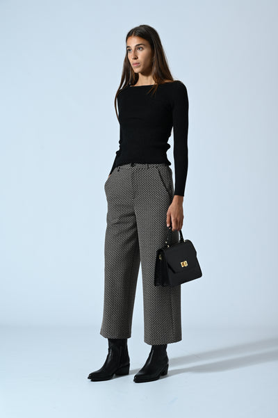 PANTALONI CROPPED IN FANTASIA
