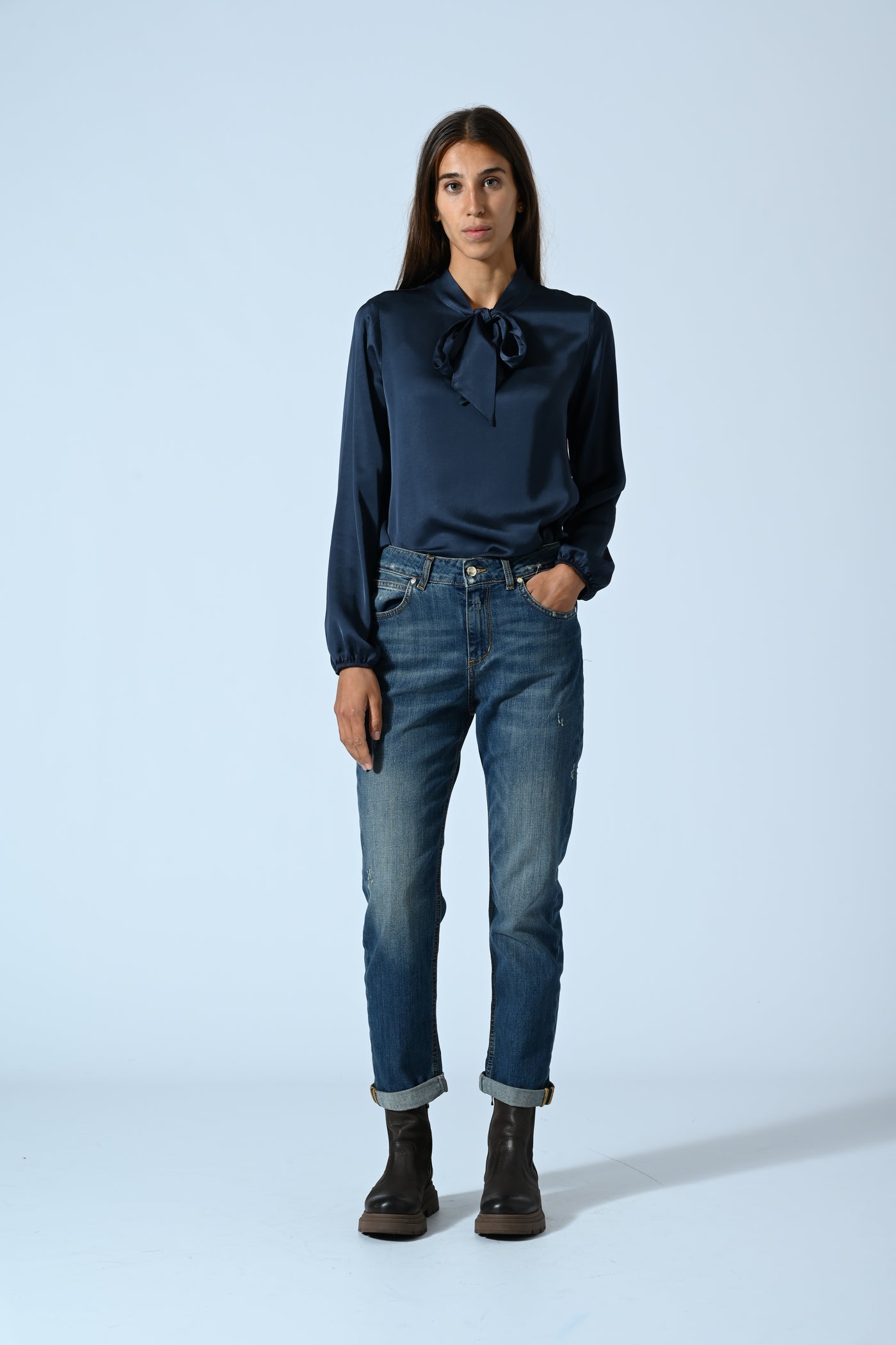 DENIM BOY-FIT ABRASIONI