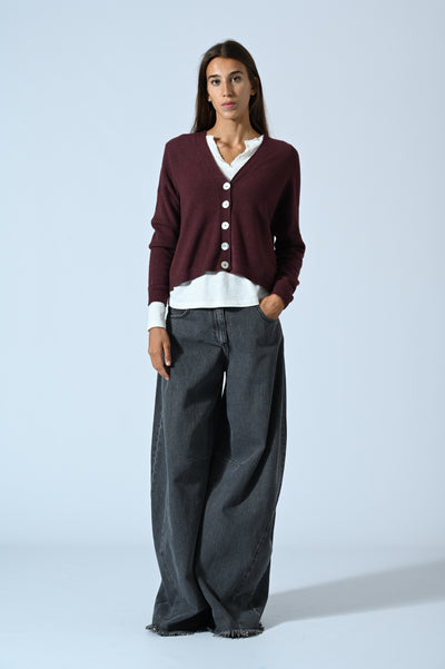 CARDIGAN CORTO BOTTONI
