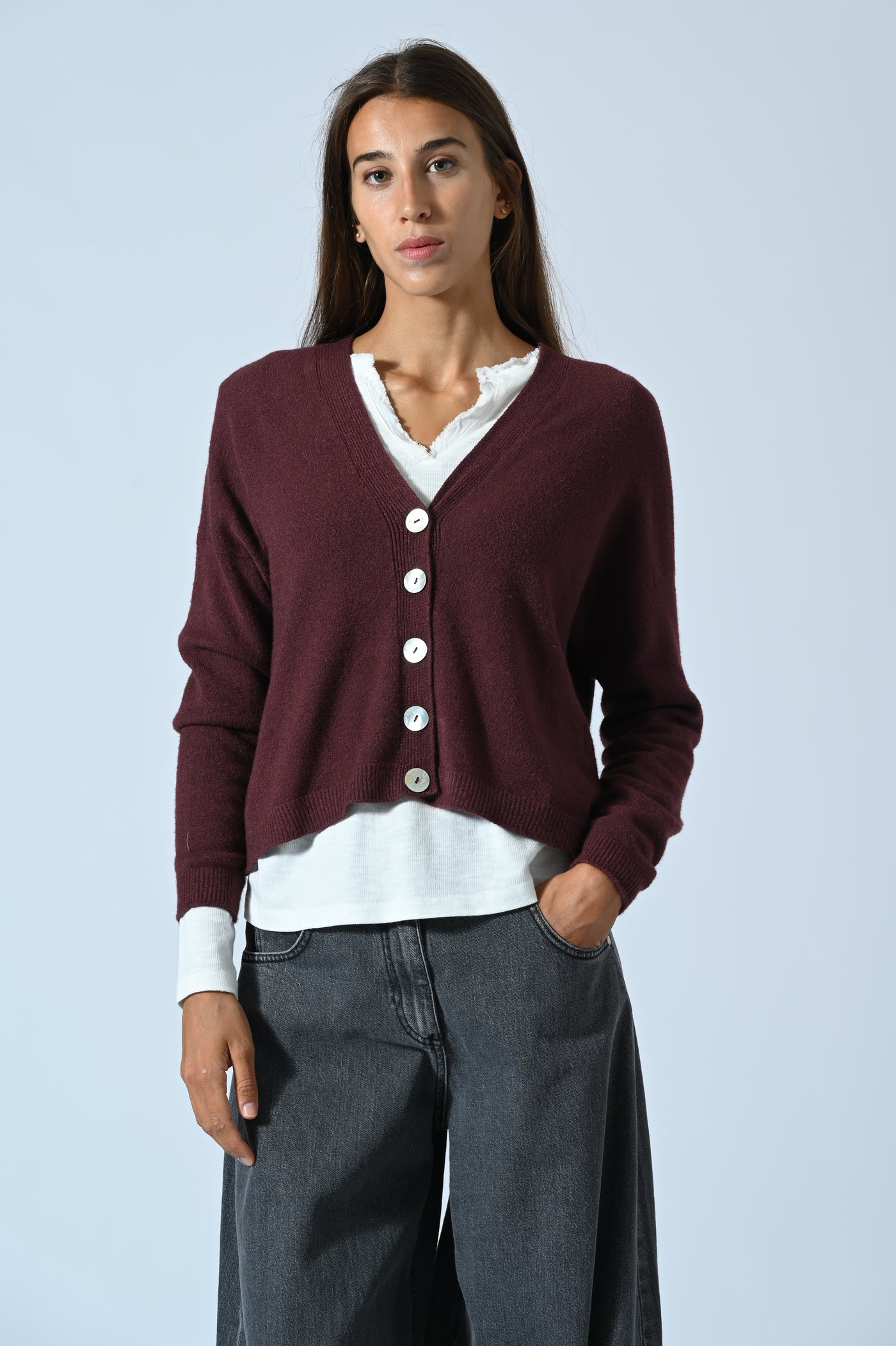 CARDIGAN CORTO BOTTONI