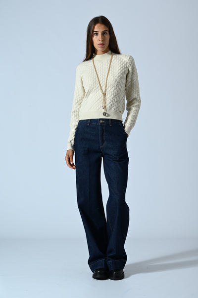 MAGLIA TRECCIA LUPETTO