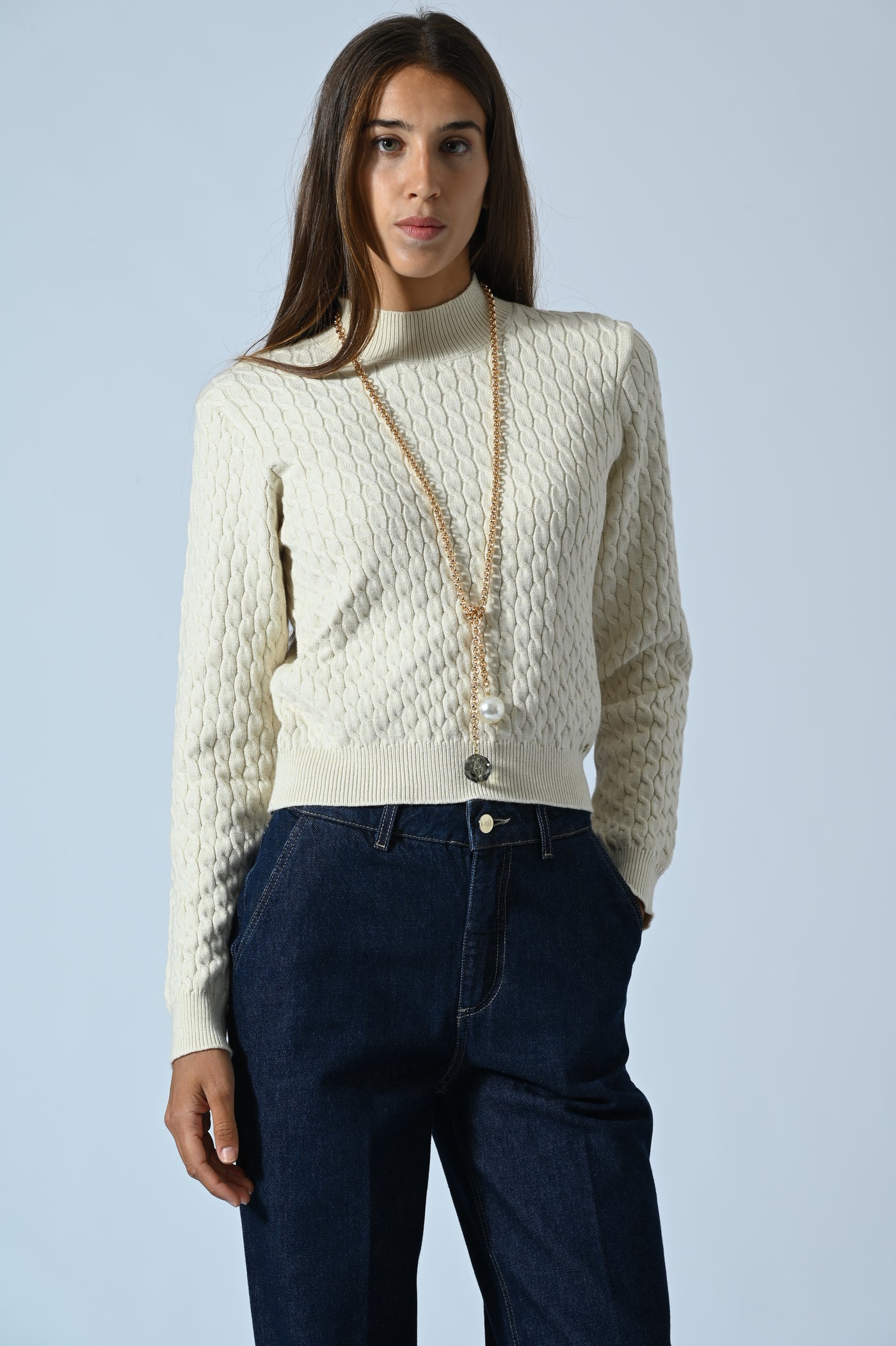 MAGLIA TRECCIA LUPETTO