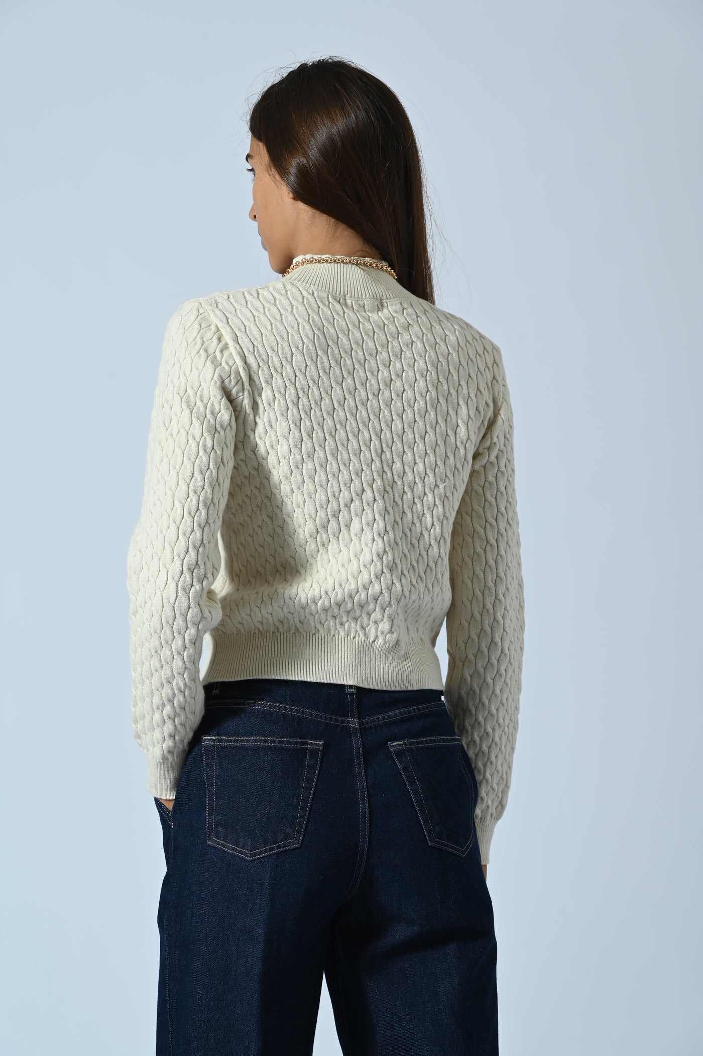 MAGLIA TRECCIA LUPETTO