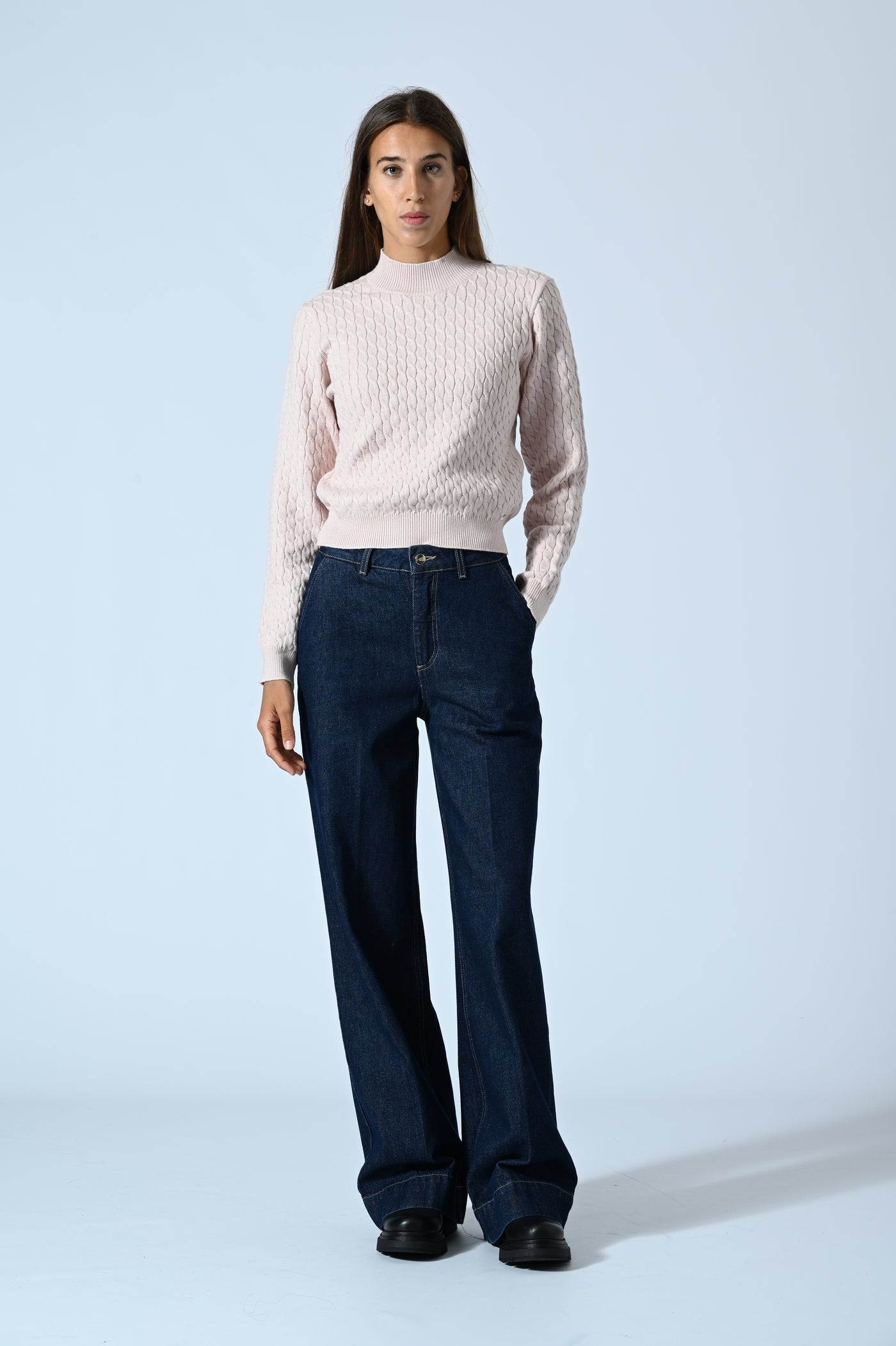 MAGLIA TRECCIA LUPETTO