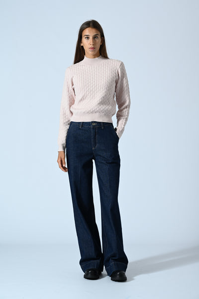MAGLIA TRECCIA LUPETTO