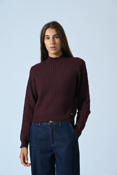MAGLIA TRECCIA LUPETTO