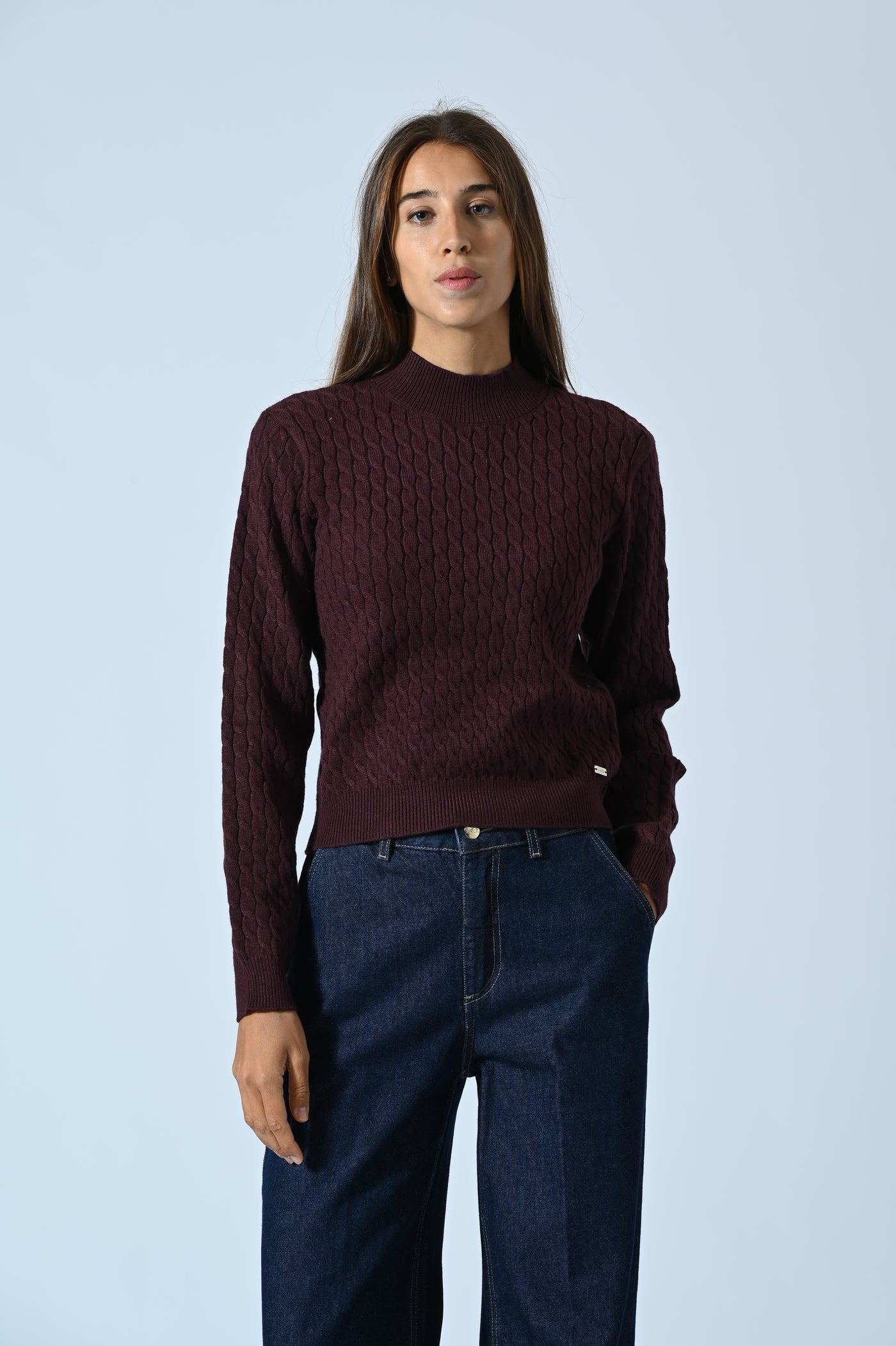 MAGLIA TRECCIA LUPETTO