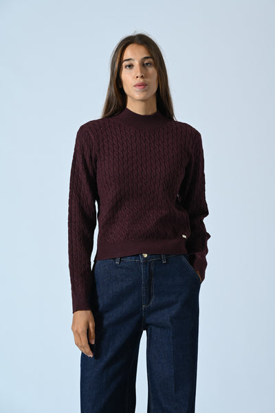 MAGLIA TRECCIA LUPETTO