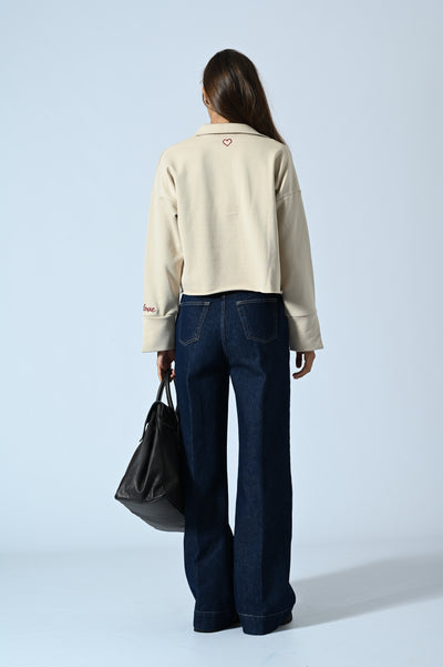 FELPA POLO DERBY CON RICAMO