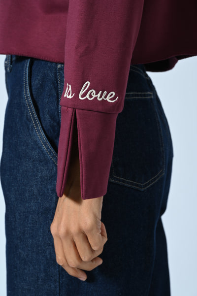 FELPA POLO DERBY CON RICAMO