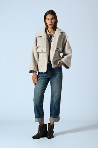 CAPPOTTO CROP TEDDY