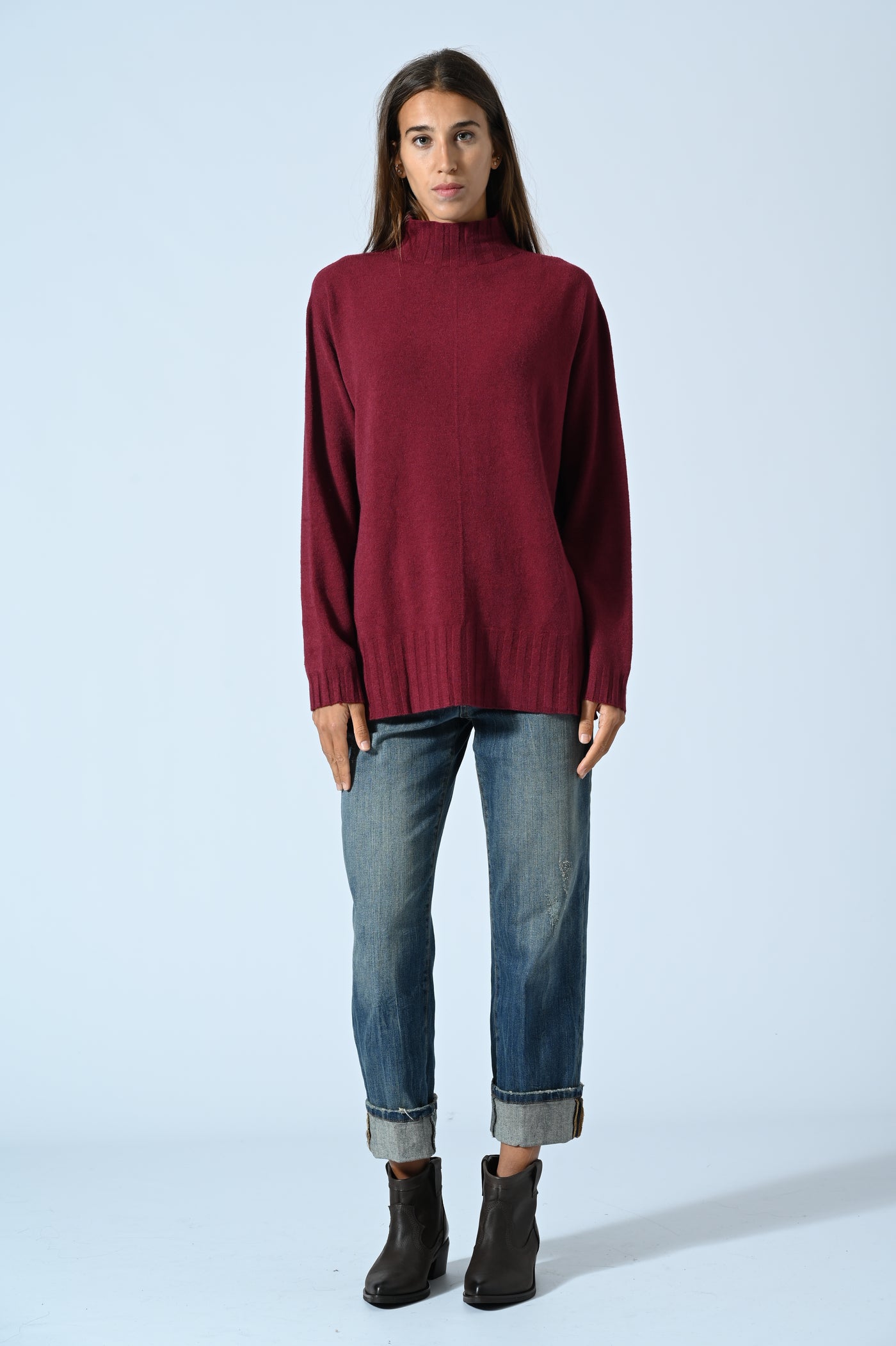 MAGLIA OVER LUPETTO