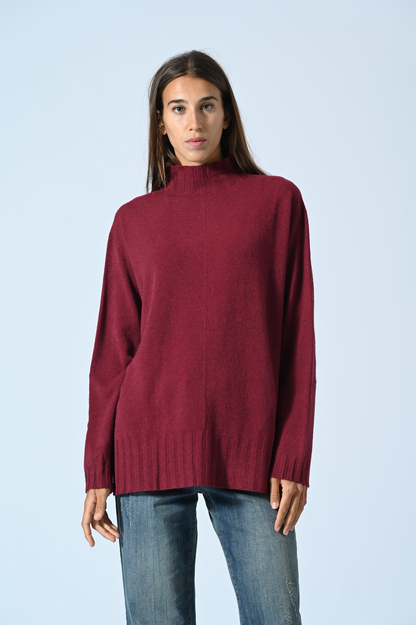 MAGLIA OVER LUPETTO