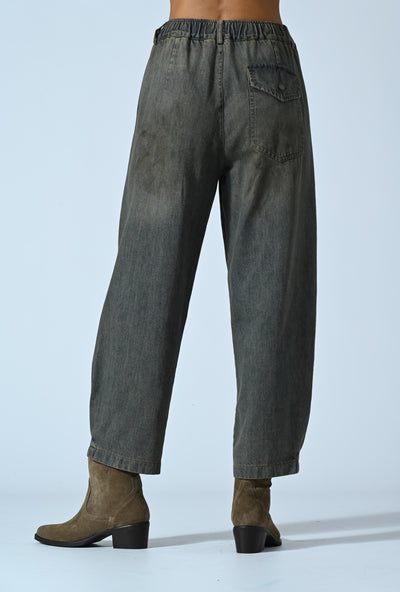 DENIM BOY-FIT SABBIATO