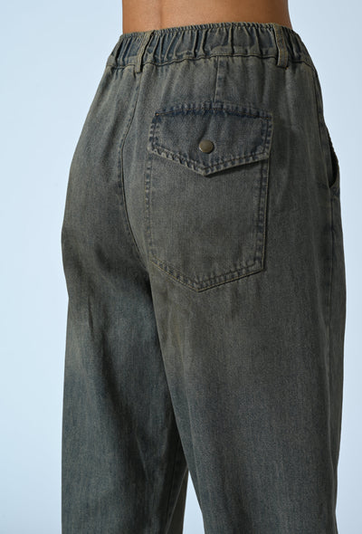 DENIM BOY-FIT SABBIATO