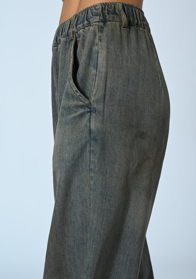 DENIM BOY-FIT SABBIATO