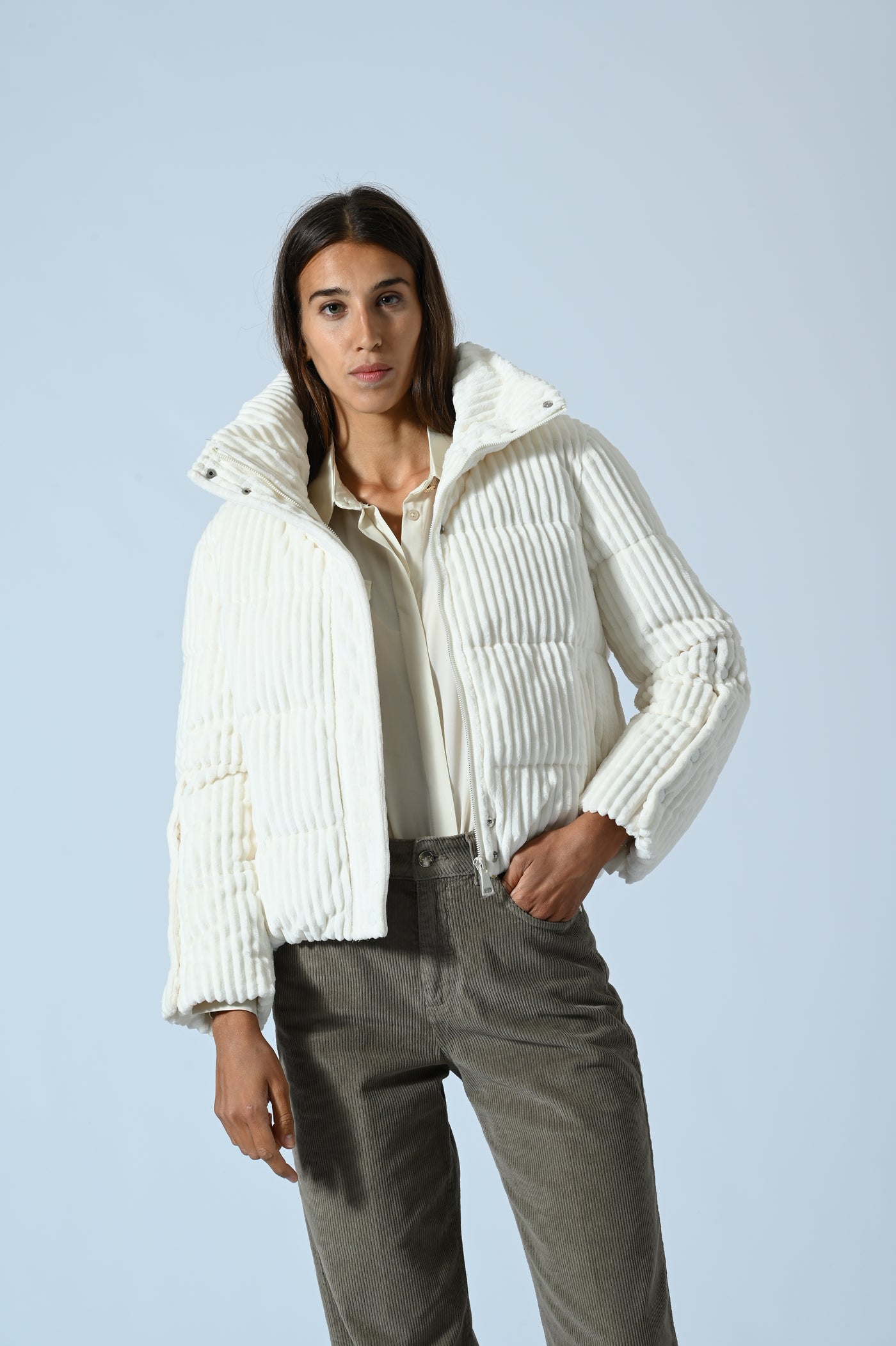 PIUMINO CROPPED MANO VELLUTO