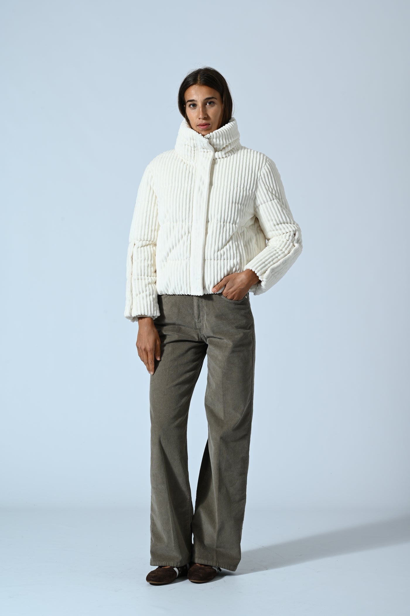 PIUMINO CROPPED MANO VELLUTO