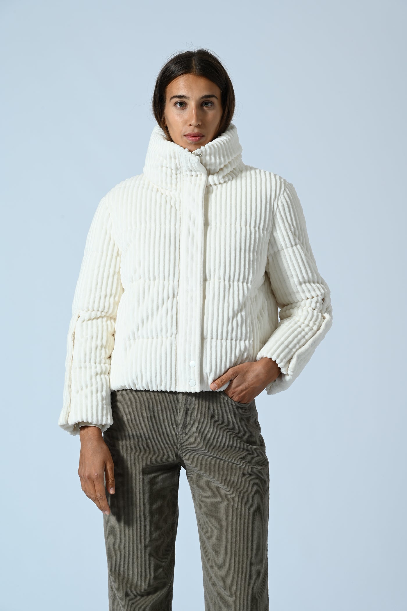 PIUMINO CROPPED MANO VELLUTO