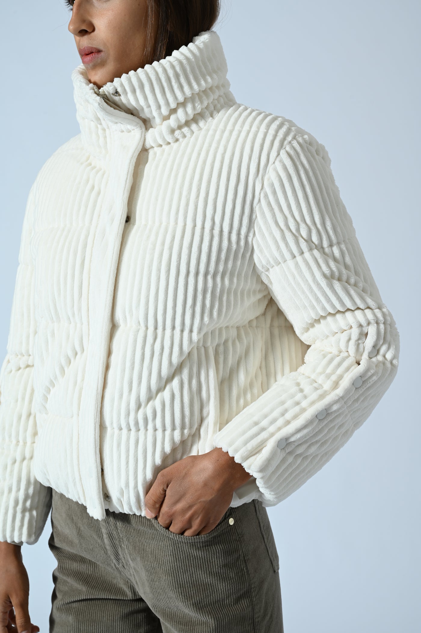 PIUMINO CROPPED MANO VELLUTO