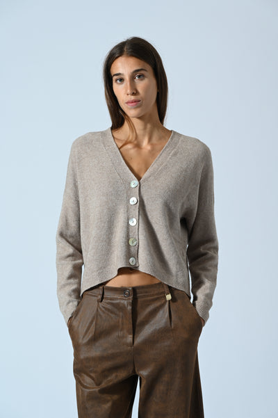 CARDIGAN CORTO BOTTONI