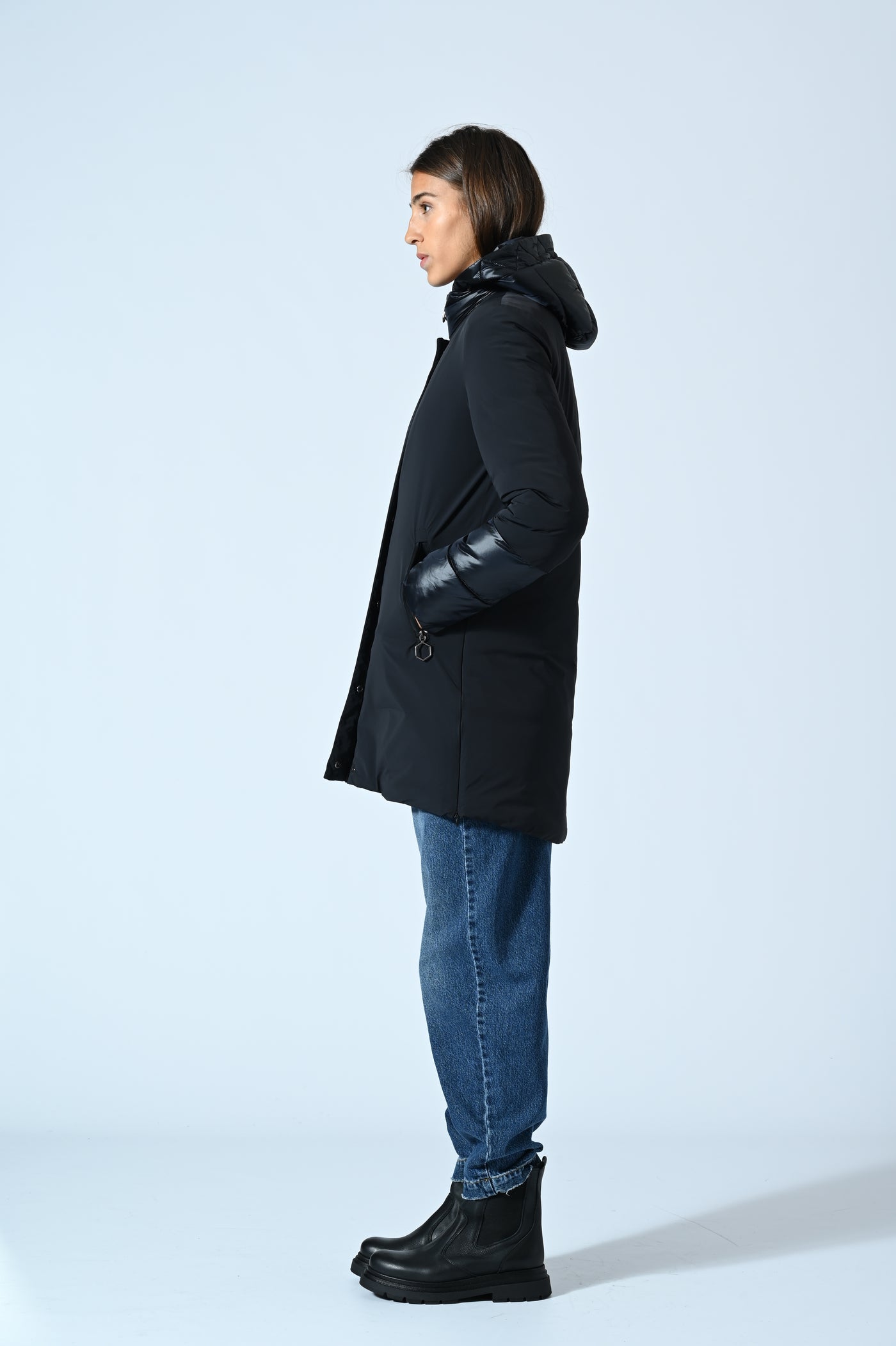 ECOPIUMINO LUNGO CON CAPPUCCIO