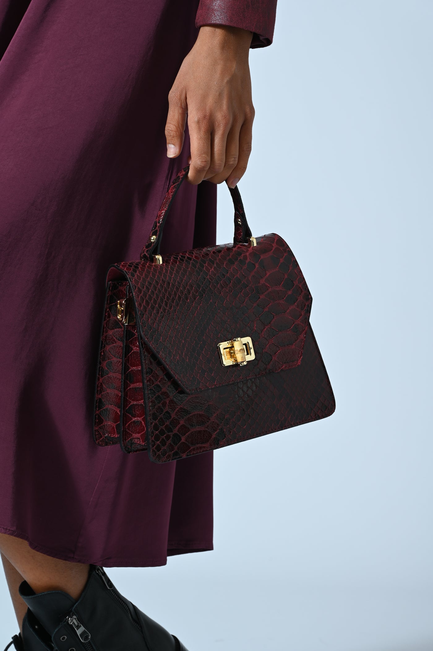 BORSA MINI REPTILE VERA PELLE
