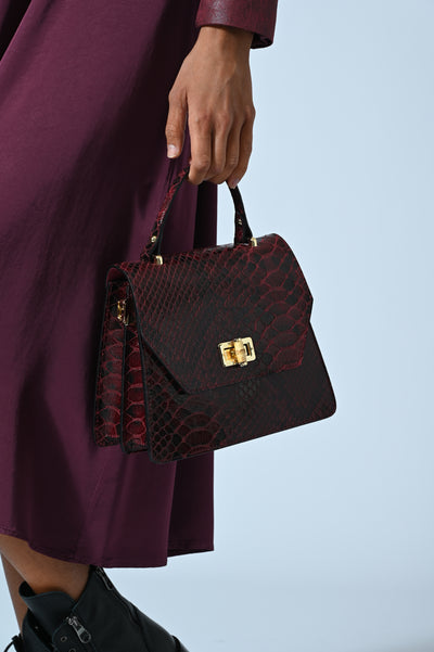BORSA MINI REPTILE VERA PELLE