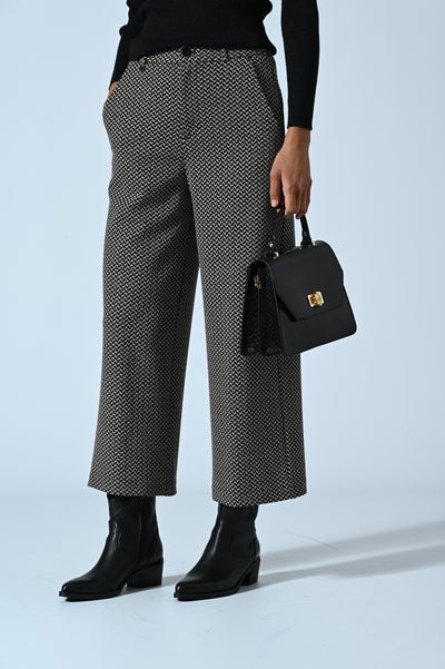 PANTALONI CROPPED IN FANTASIA