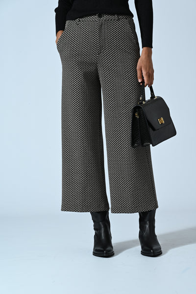 PANTALONI CROPPED IN FANTASIA