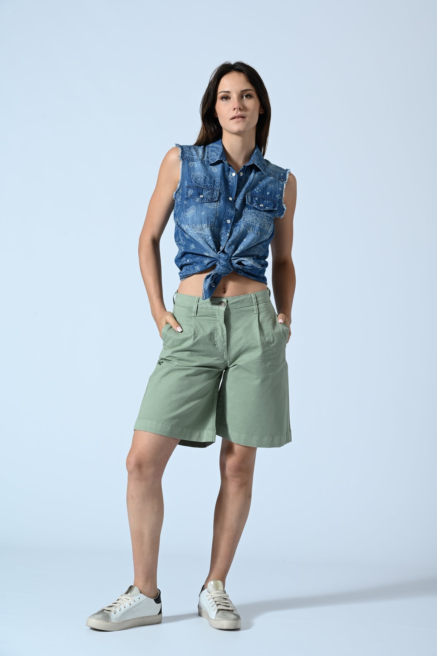 CAMICIA JEANS BANDANA
