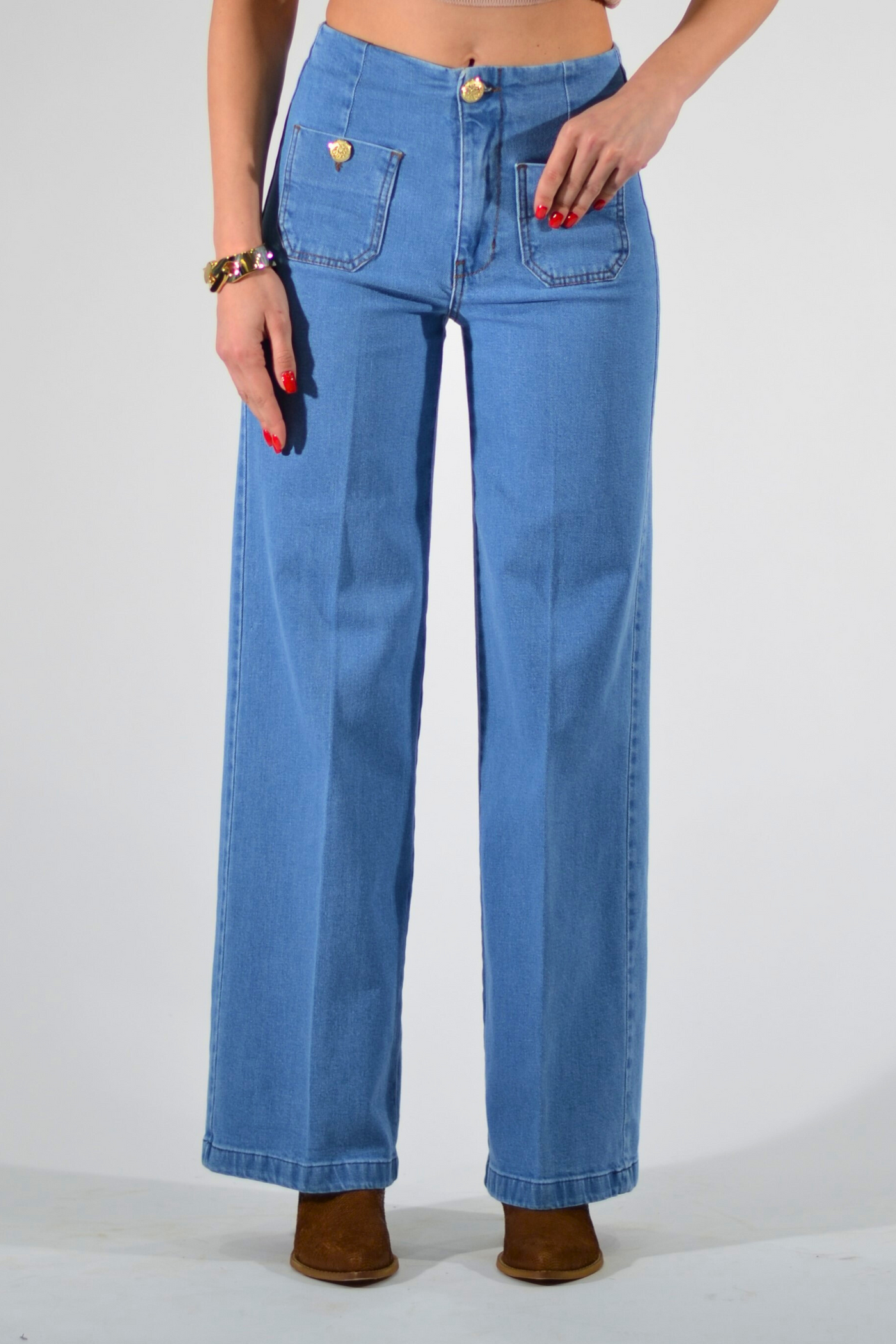 JEANS PALAZZO TOPPA BOTT. GIOI