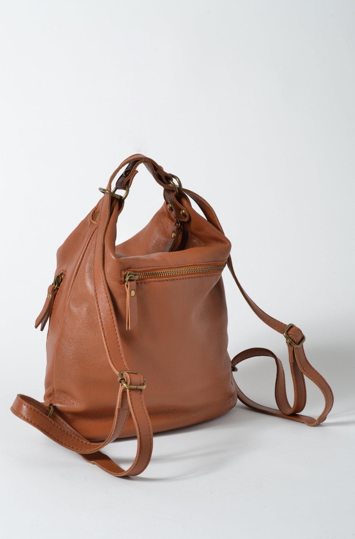 ZAINO BAG MIDI VERA PELLE