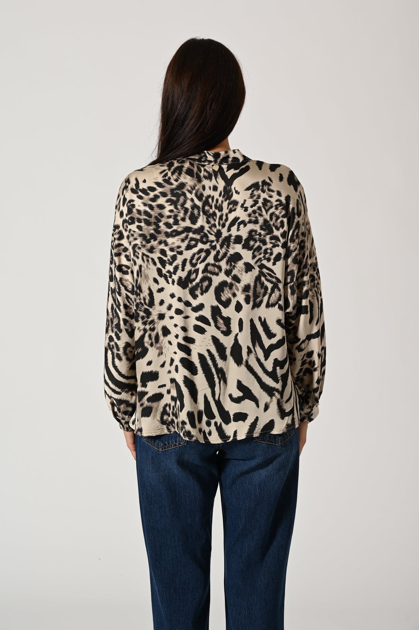 CAMICIA RASO ANIMALIER