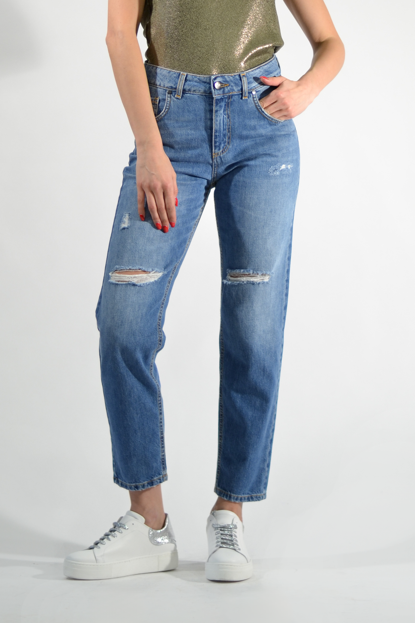 JEANS SLIM ROTTURE