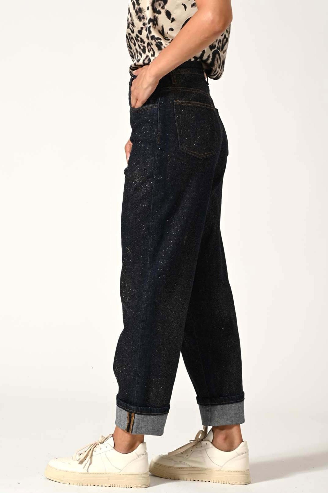 DENIM WIDE LEG GLITTER RISV.