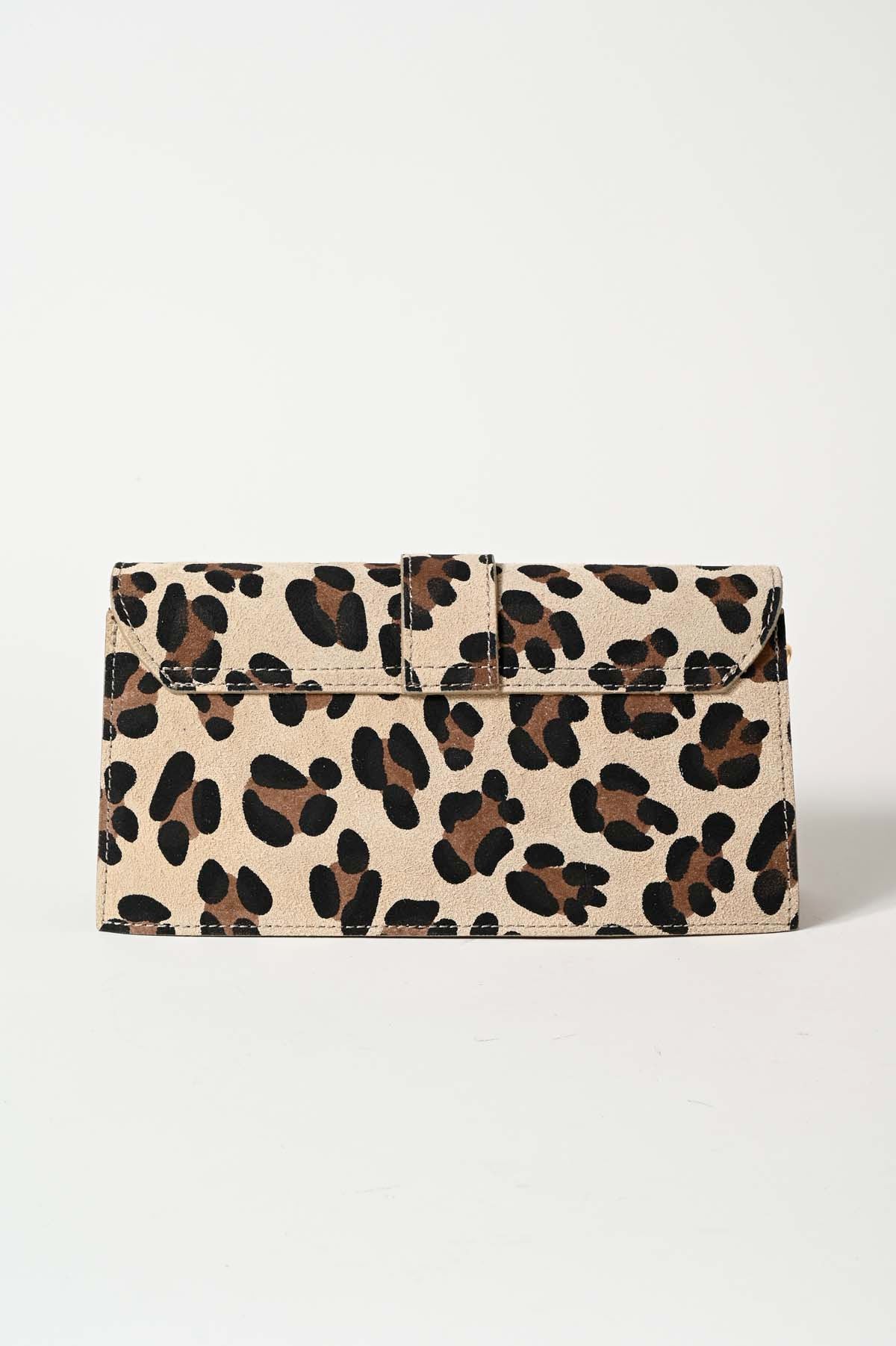 BORSA MIDI ANIMALIER VERA PELL