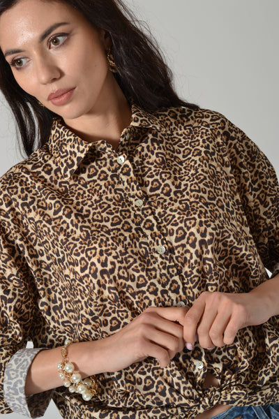 CAMICIA MUSSOLA ANIMALIER