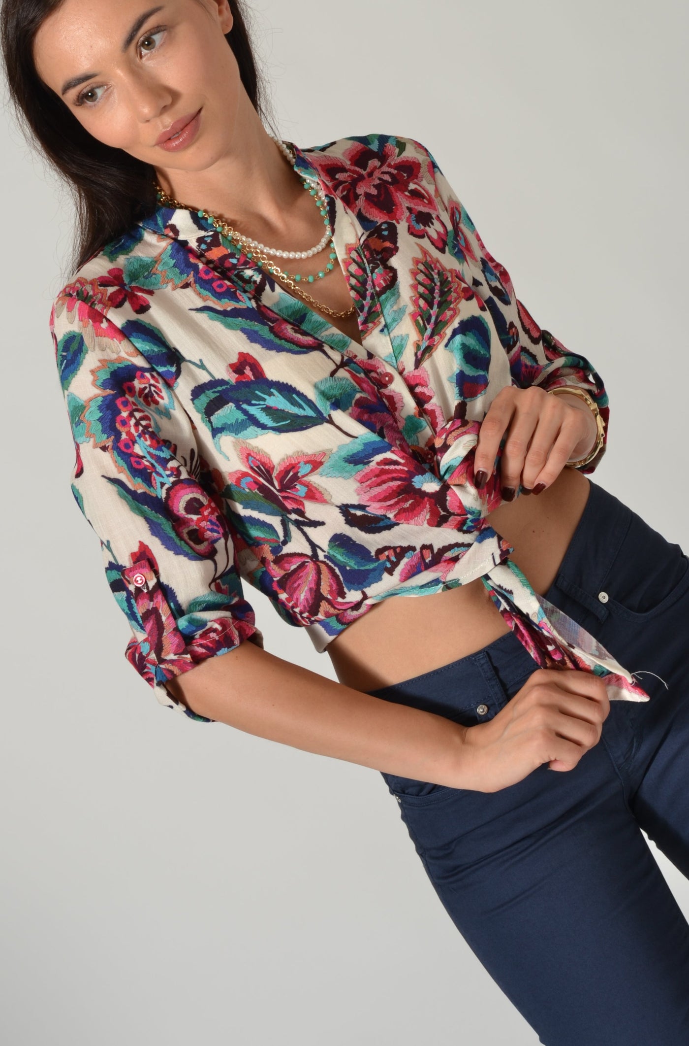 CAMICIA RAYON FANT. FIORE