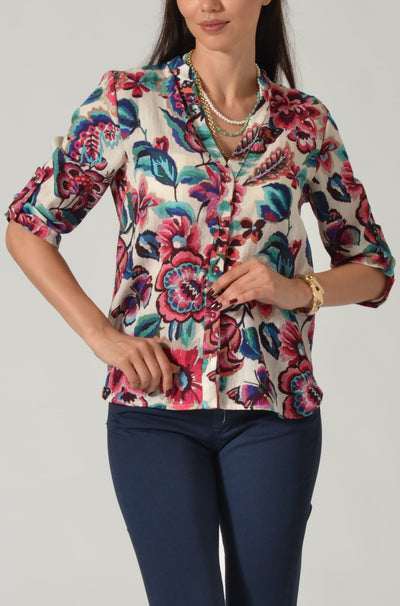 CAMICIA RAYON FANT. FIORE