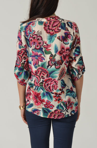 CAMICIA RAYON FANT. FIORE