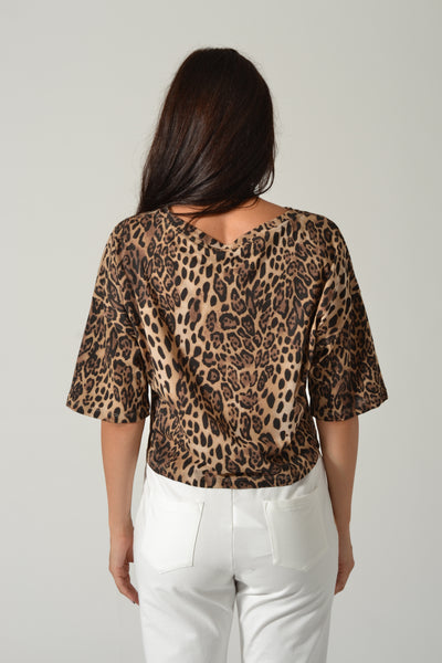 T-SHIRT OVER ANIMALIER LOGO