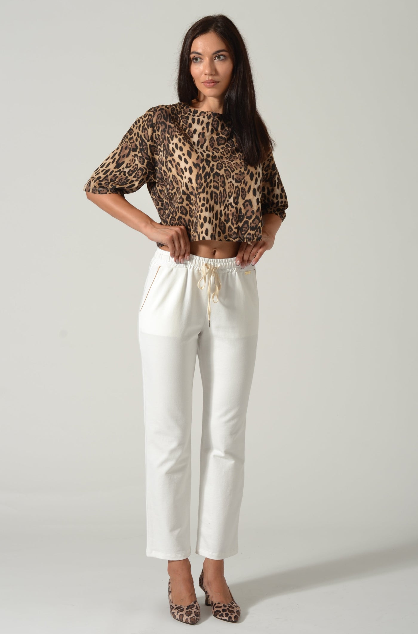 T-SHIRT OVER ANIMALIER LOGO