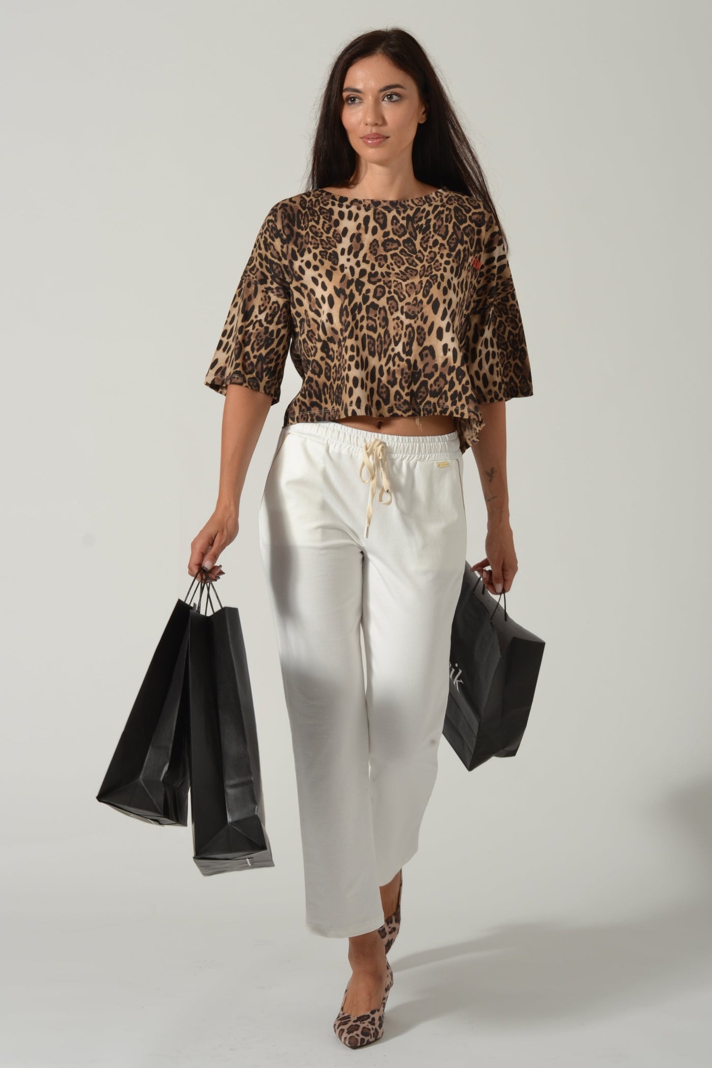 T-SHIRT OVER ANIMALIER LOGO