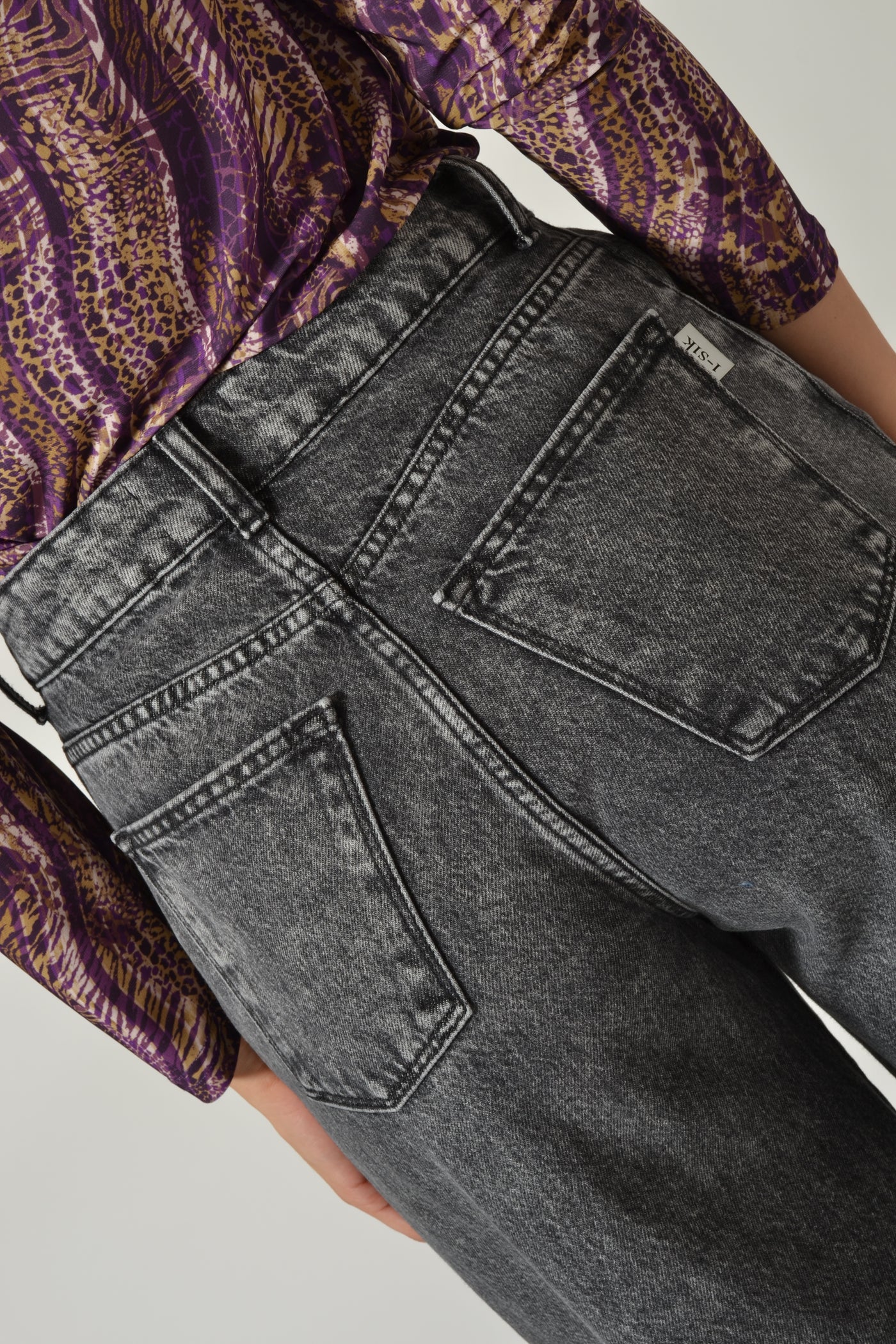 DENIM WIDE LEG MARM. BLOCK