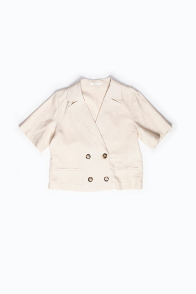 BLAZER CROP LINO-VISCOSA