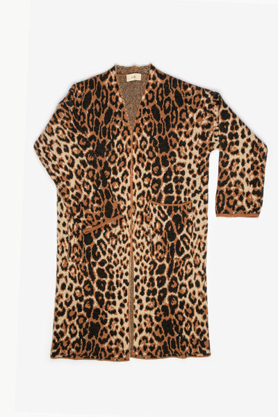 CAPPOTTO MAGLIA ANIMALIER