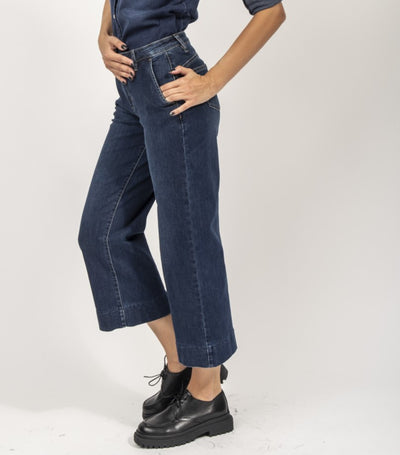 JEANS CHINO PALAZZO CROPPED